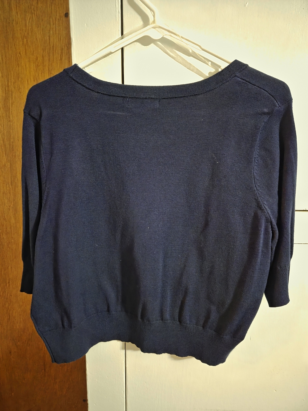 Maurices Navy Open-Front Short Cardigan - Picture 3 of 3